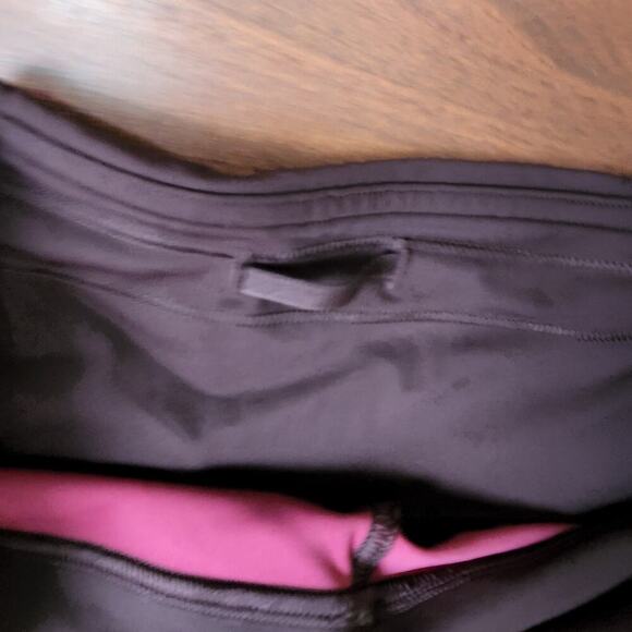 LULULEMON CRANBERRY BROWN COLORBLOCK LEGGING SIZE 12 - Picture 4 of 8